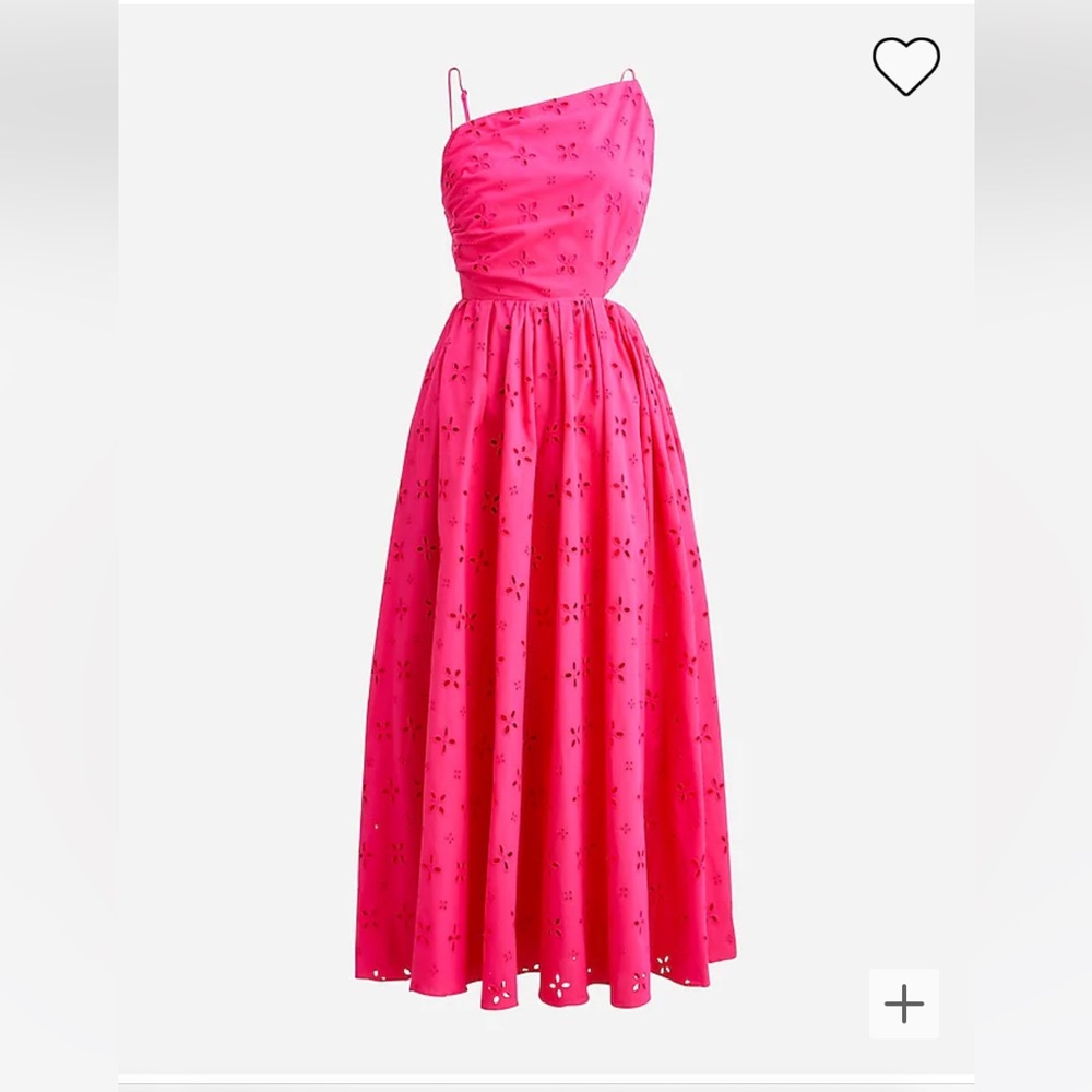 J.Crew Side-cutout eyelet midi dress NWT size 8